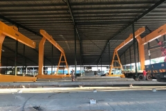 Gantry cranes installation process in Malaysia.